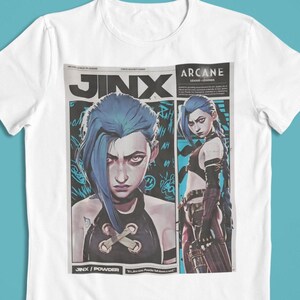 Arcane: Jinx – League of Legends T-Shirt / Hoodie / Sweater | Cool Anime & Gaming Streetwear | Gift for Him/Her