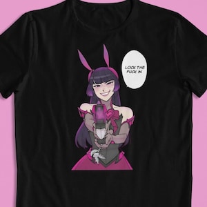 Dokiwatch D.VA Overwatch: CUSTOM-tekst / 'I'm here for you' 'Lock the fuck in' grappig T-shirt / hoodie / trui | Gaming-streetwear