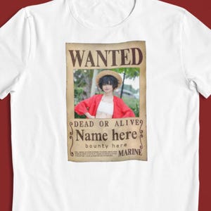 One Piece: CUSTOM Wanted Poster –  Personalised Anime T-Shirt / Hoodie / Sweater | Cool Anime Streetwear | Gift for Him/Her