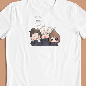 Jujutsu Kaisen Chibi: CUSTOM text –  T-Shirt / Hoodie / Sweater | Cute Anime Streetwear | Gift for Him/Her
