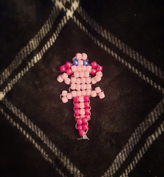 Pony Bead Axolotl Pony Bead Lizard w Llavero Etsy México