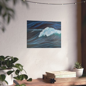 Ocean Painting Ocean Home Decor Ocean Print Ocean Painting Print Art Print Home Decor Blue Painting Print Blue Home Decor Fine Art Posters