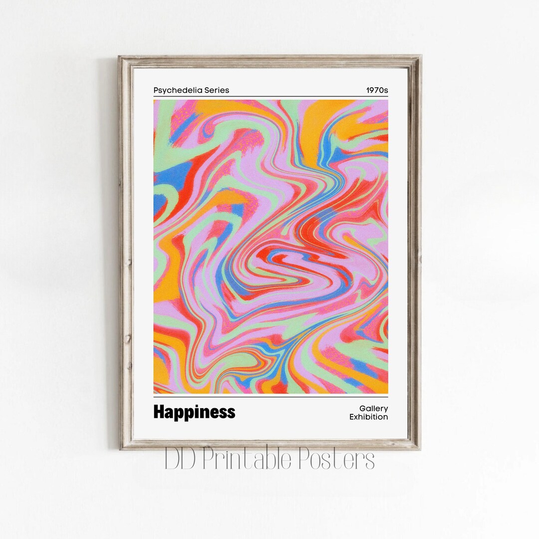 Aura Poster Retro Gradient Poster Grainy Gradient - Etsy