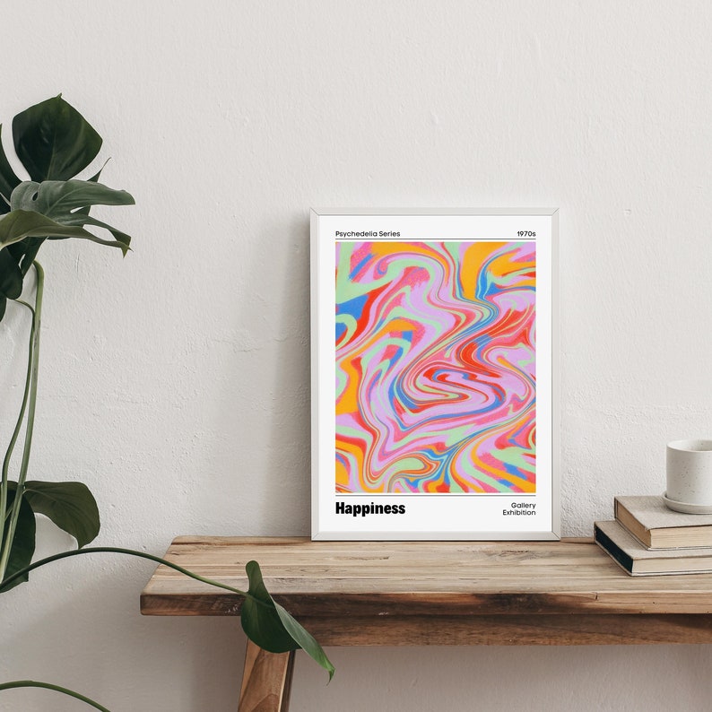 Aura Poster Retro Gradient Poster Grainy Gradient - Etsy
