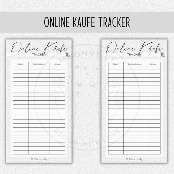 Online Käufe Tracker