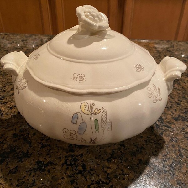 Vintage Rörstrand Sweden BLOMSTER Soup Tureen floral pattern