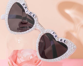 Benutzerdefinierte Braut Sonnenbrille, Braut Sonnenbrille, Brautjungfer Brille, Perlenbrille