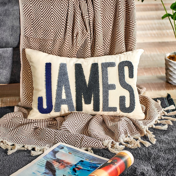 Personalized Name Pillows Boy Etsy
