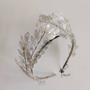 Laurel Leaf Tiara, Bridal Crown, Bridal Tiara, Gold Tiara, Gold Leaf Crown, Wedding Tiara