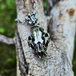 Saber Tooth Gold and Silver Necklace