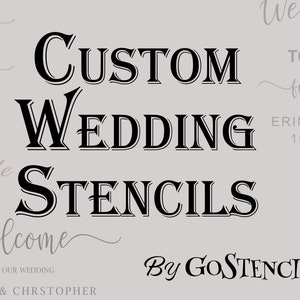 Custom Wedding stencils