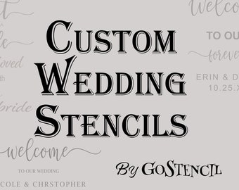 Custom Wedding stencils