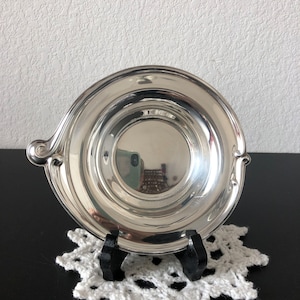 Vintage Small Flat Silver Plated Nut/Candy Dish