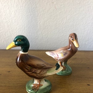Cute Vintage Pair of Goose and Gander Salt and Pepper Shaker Set