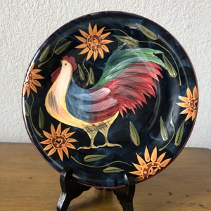 Certified International Susan Winget Rooster Decorative Plate image 6