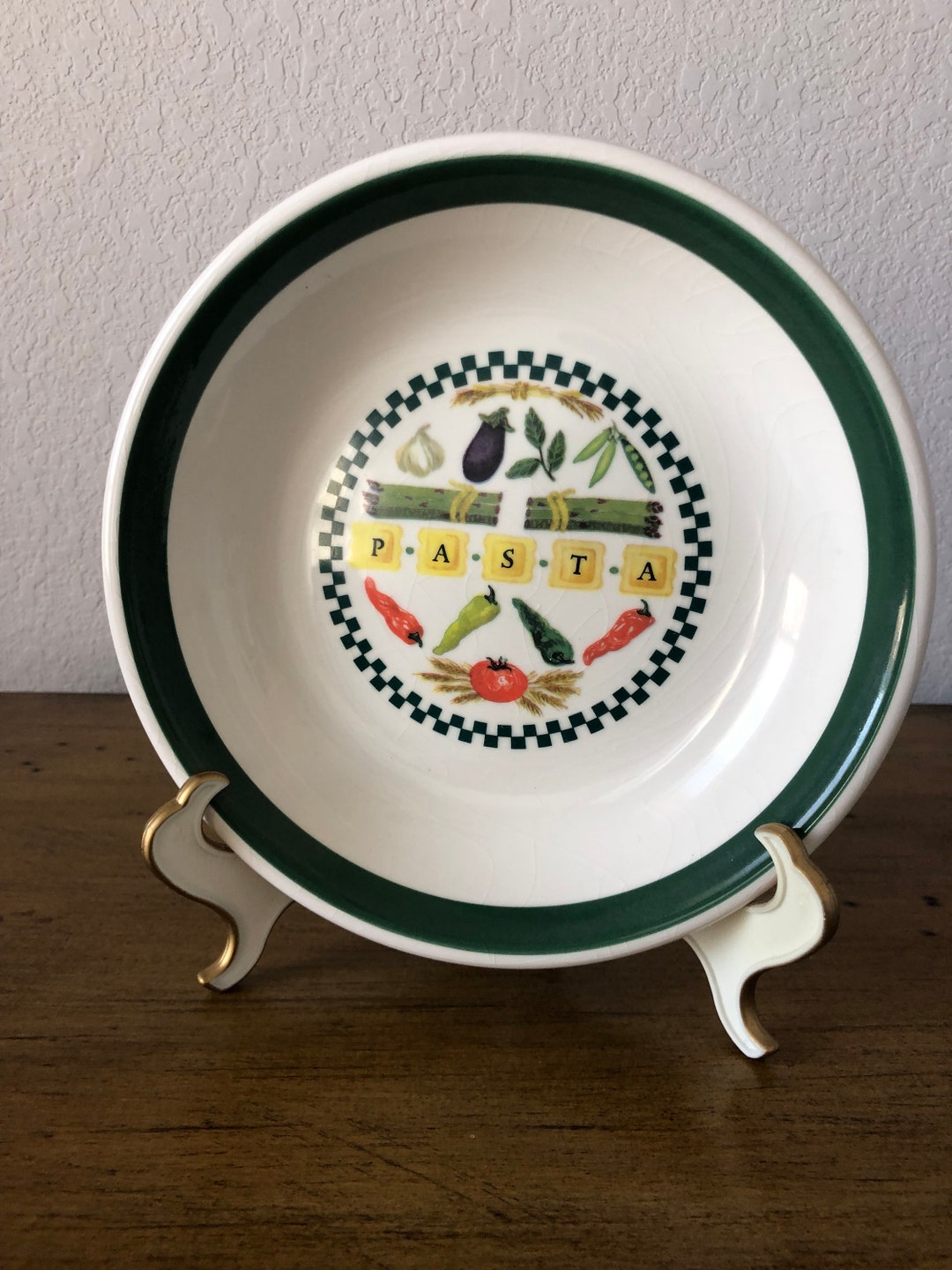 Vintage Italian Pasta Bowl Made in Italy for Boston Warehouse Etsy
