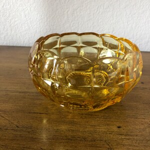 Amber Depression Glass Bowl