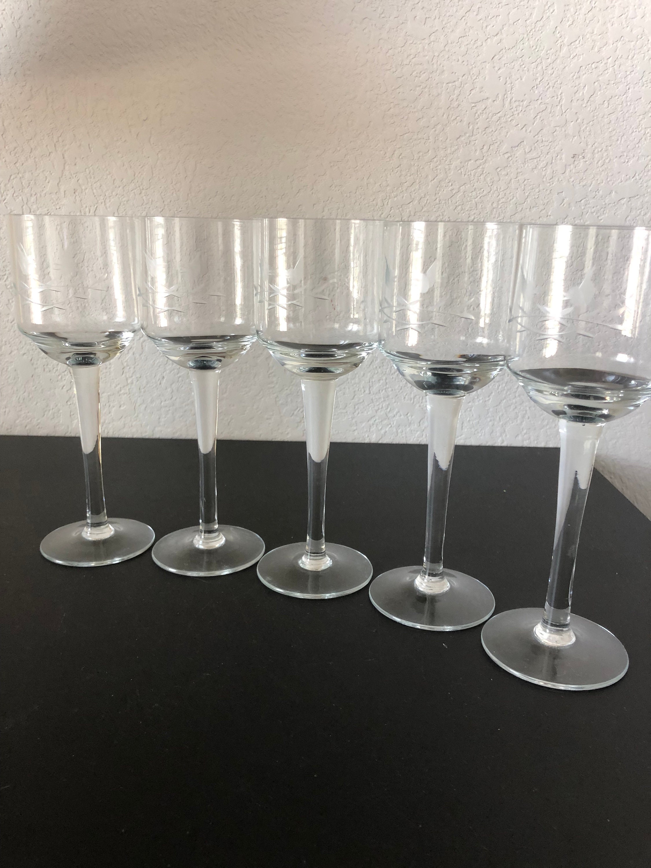Set of 6 Miniature Stemmed Water Glasses for the price of 5 [GLA 015Set]