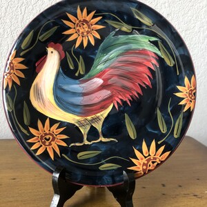 Certified International Susan Winget Rooster Decorative Plate image 10