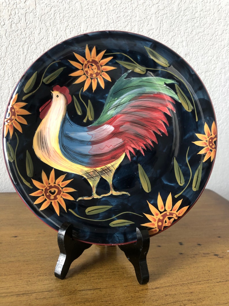 Certified International Susan Winget Rooster Decorative Plate image 10