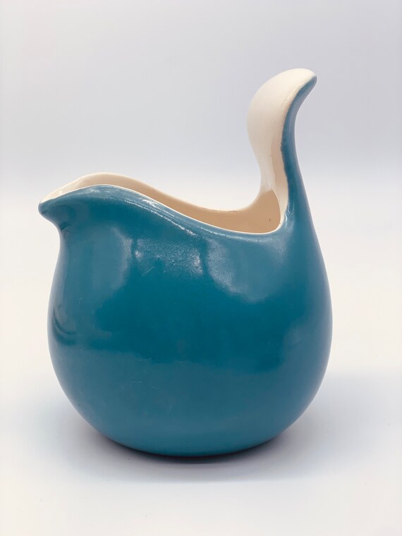 Eva Zeisel Red Wing Pottery Town and Country Creamer Blue Etsy