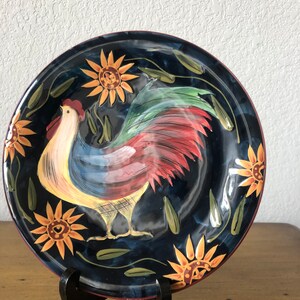 Certified International Susan Winget Rooster Decorative Plate image 4