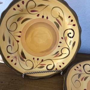 Two Home Trends Italian Villa Dinner Plates 11 1/4&quot;
