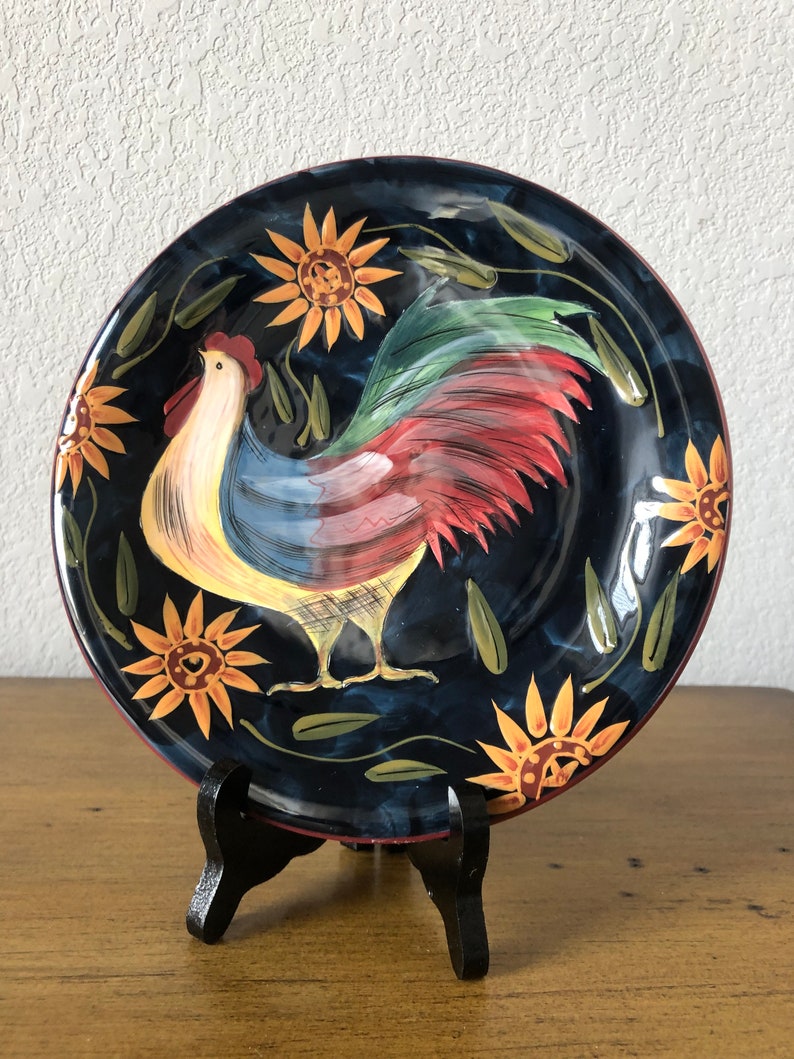 Certified International Susan Winget Rooster Decorative Plate image 5