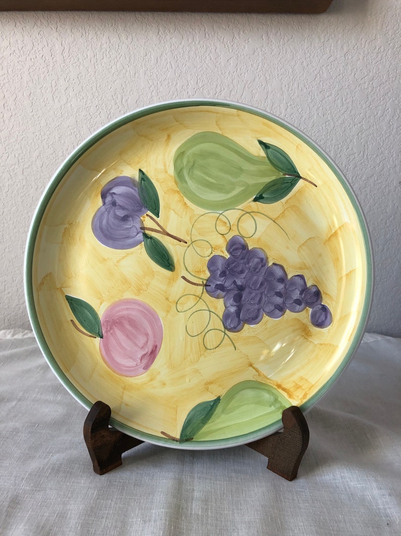 Caleca Frutta Dinner Plate Hand Painted Italian Fruit Etsy