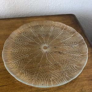 Vintage Clear Glass Serving Platter