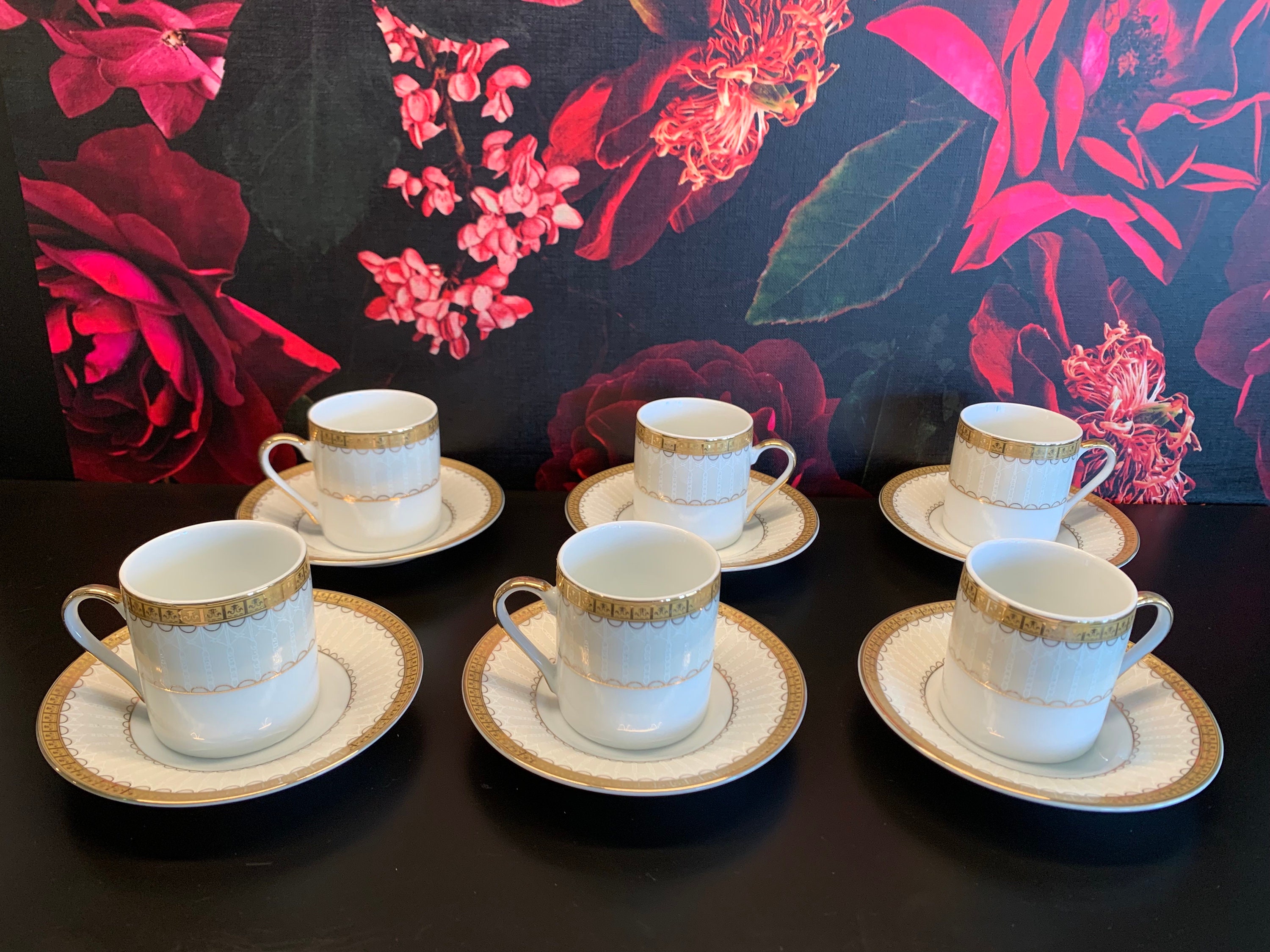 3.5oz Porcelain Espresso Cups Set of 4, Mini Coffee Mugs Demitasse Cups -  White