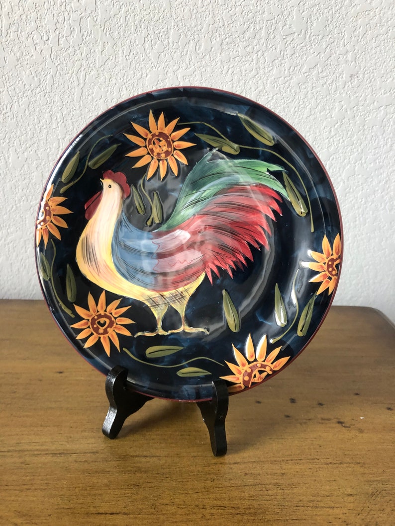 Certified International Susan Winget Rooster Decorative Plate image 3