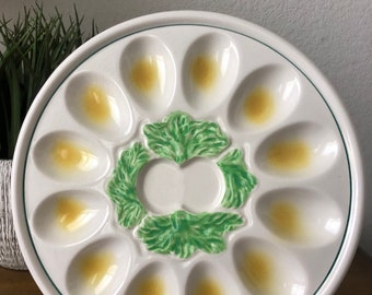 Ucagco Egg Platter Vinage Japan Devil Egg Tray