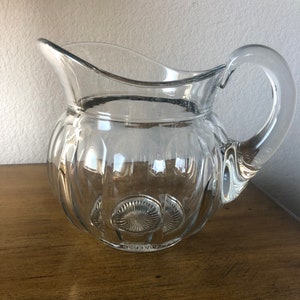 Vintage Heisey Colonial Clear Glass Pitcher