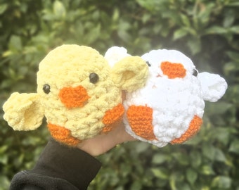 Handgemachtes gehäkeltes flauschiges Küken-Muster