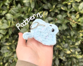 Crochet Stingray Plushie Keychain Pattern Easy 30-Minuten-Handwerk-Sofortdownload