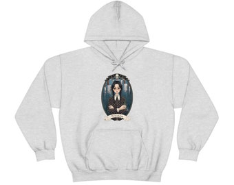 Wednesday Addams Nevermore Hoodie I The Addams Family Shirt I Horror Movie Lovers Sweatshirt