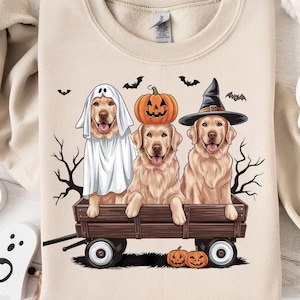 Golden retriever Halloween-spookhonden png, Halloween-hond-clipart, Halloween-png, Halloween-golden retriever, spookhond png, spookhondshirt
