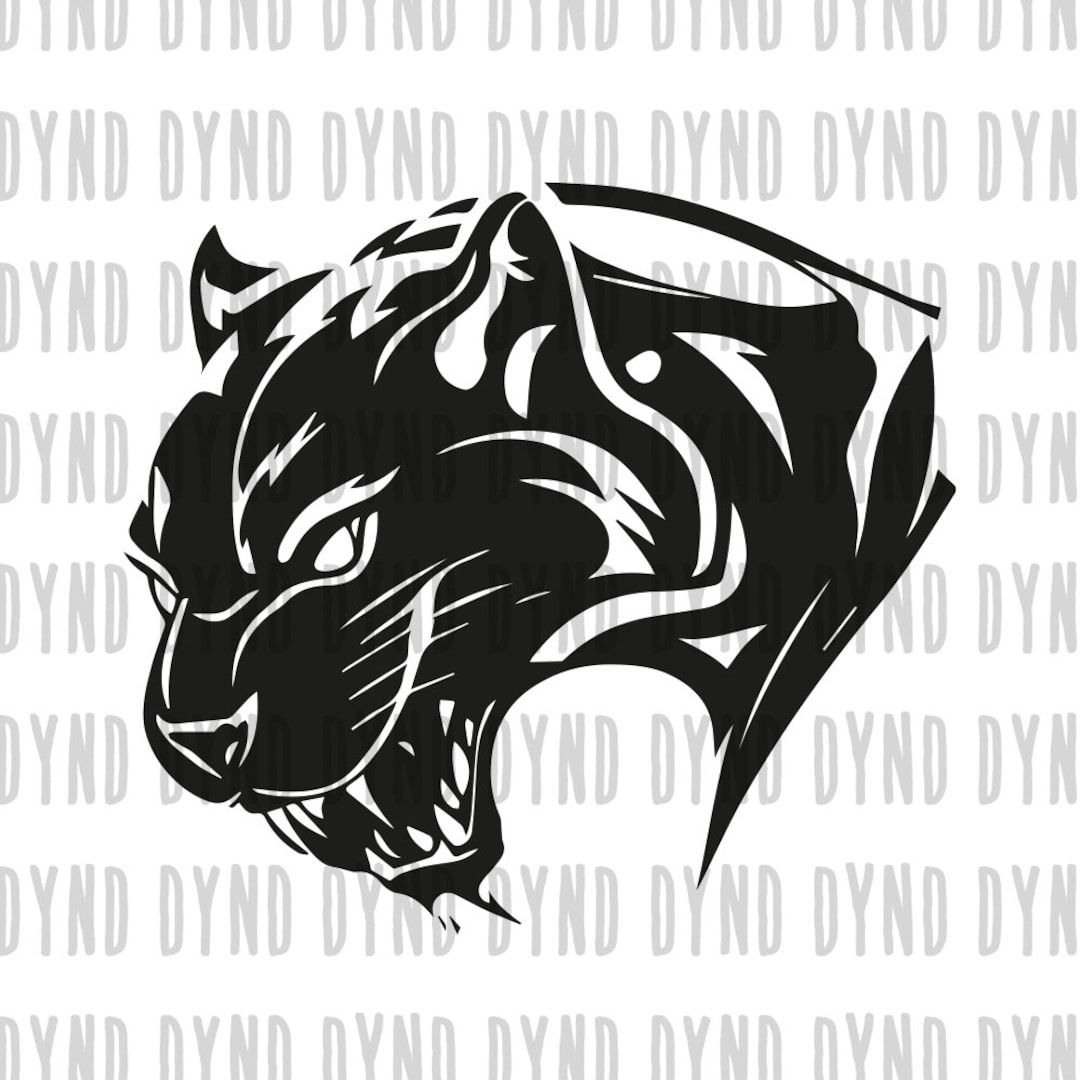 Panther SVG, Panther Head SVG, Panther Silhouette, Go Panther SVG