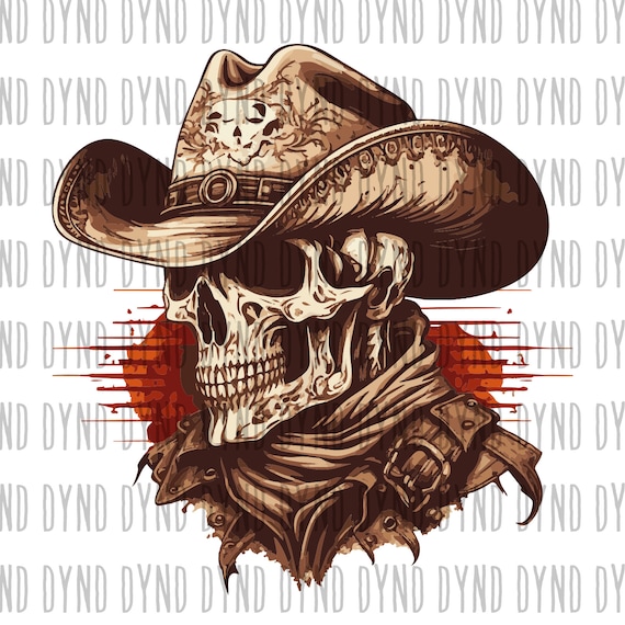 Cowboy Skull Svg File for Sublimation , Western Skull Svg , Western Cowboy  Png , Sublimation Design , Digital Download - Etsy New Zealand