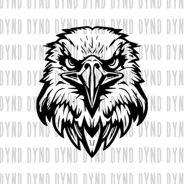 Eagle Head SVG, Eagle svg, American Eagle svg, Bald Eagle svg, Eagle Face svg, Eagle Head Cut Files, Cricut, Silhouette