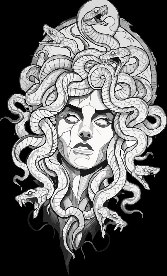 Painted Temple : Tattoos : Nature Animal Snake : Oak Adams Medusa