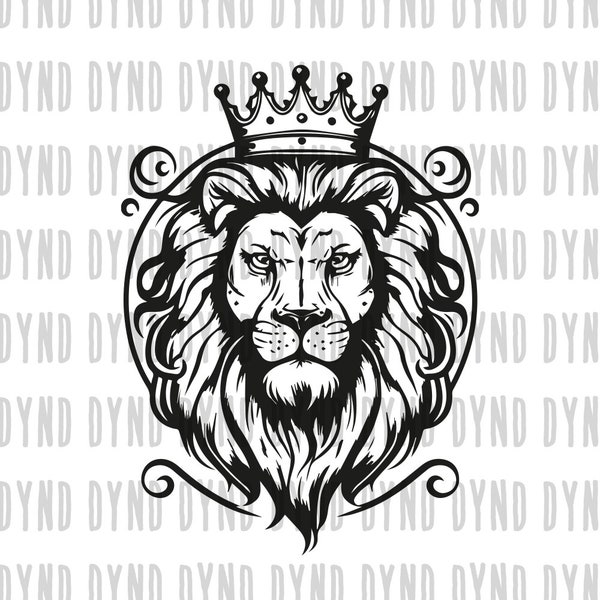 Lion Face svg | Lion Head svg | Lion svg | Lion King svg | Lions Mascot svg | Leo svg | Lion Head | Lion Printable | INSTANT DOWNLOAD