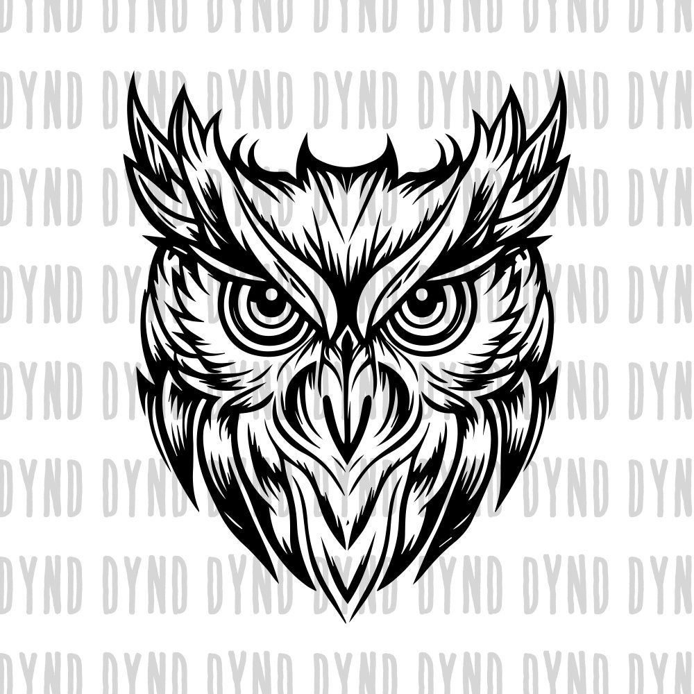 Owl Svg, Owl Clipart, Owl head Svg, Owl Cricut, Owl Vector, Owl Cut file Owl Shirt, Owl Face Svg