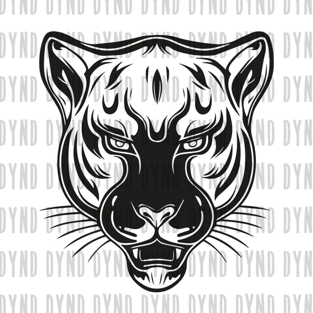 Panther SVG, Panther Head SVG, Panther Silhouette, Go Panther SVG
