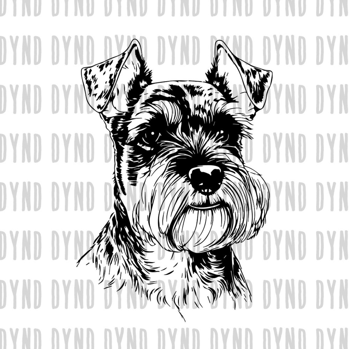 Miniature Schnauzer SVG, Silhouettes Svg, Dog Peeking SVG for Cricut