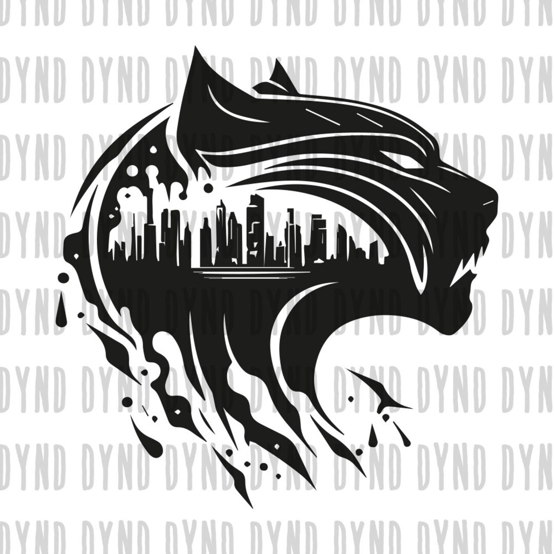 Panther SVG, Panther Head SVG, Panther Silhouette, Go Panther SVG