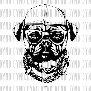 10 SVG files - Pug SVG, Pug Mom, Pug Silhouette, Peeking Pug, Pug Lovers, Cricut, Silhouette