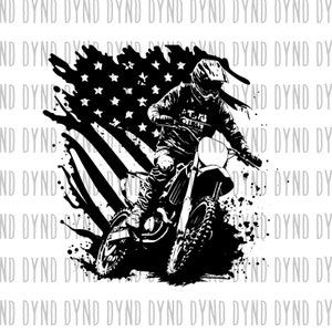 Dirt Bike SVG, Motocross SVG, American distressed Flag SVG, Tree svg, Nature Scene svg for Shirt, Cricut, Silhouette, Cut File, Engrave