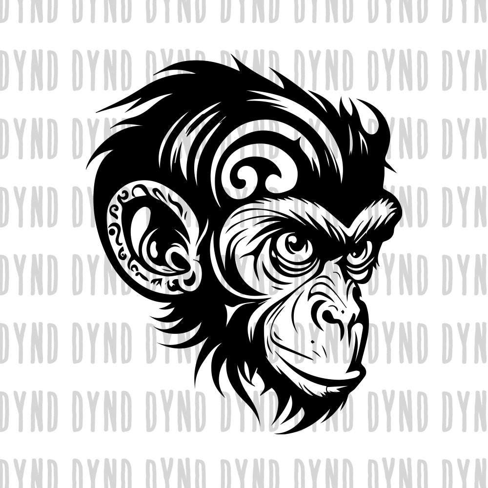 Monkey Svg , Monkey Head Svg , Monkey Face , Monkey Clipart , Monkey